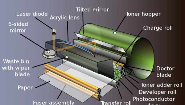 З чого складається принтер: що всередині, конструкція картриджу