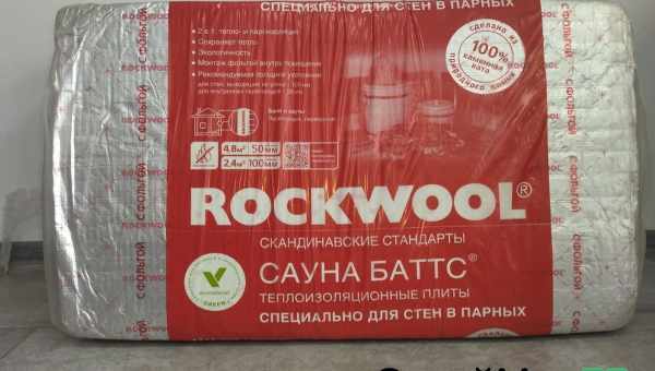 Rockwool «Сауна Баттс» - технічні характеристики базальтової вати для лазні