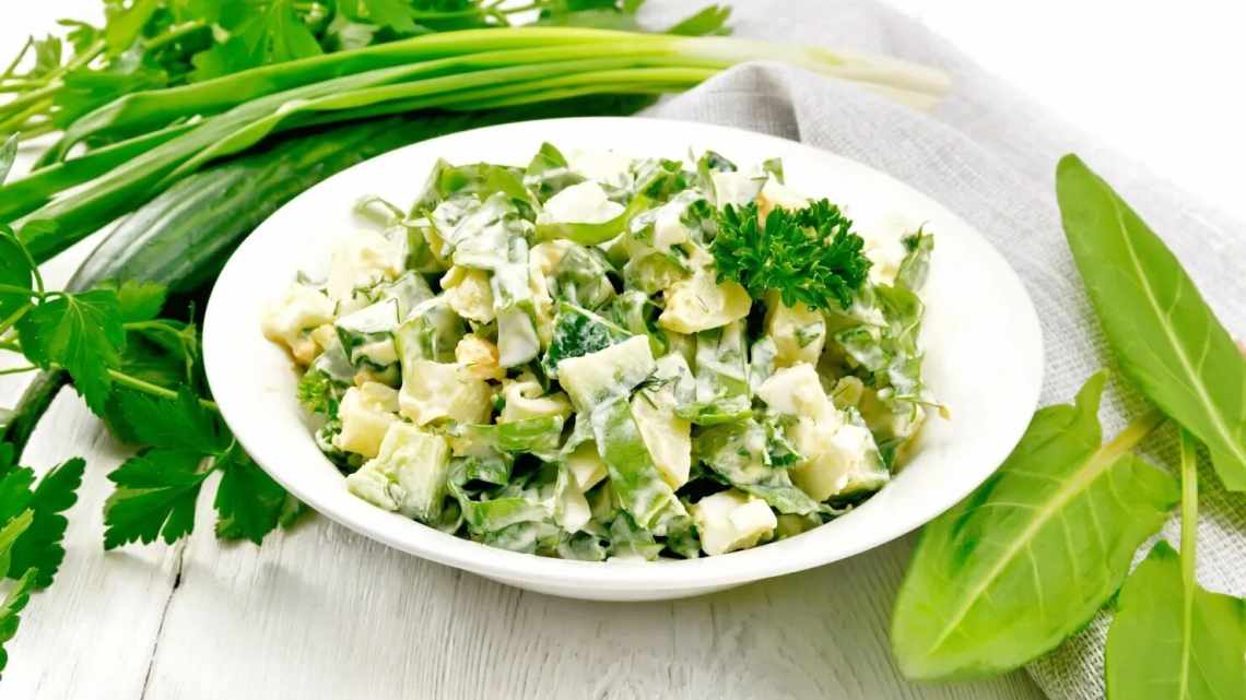 Картопляний салат з огірками